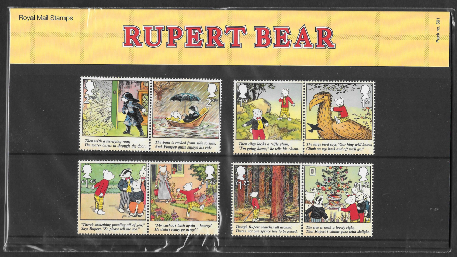 (image for) 2020 Rupert Bear Royal Mail Presentation Pack 591 - Click Image to Close